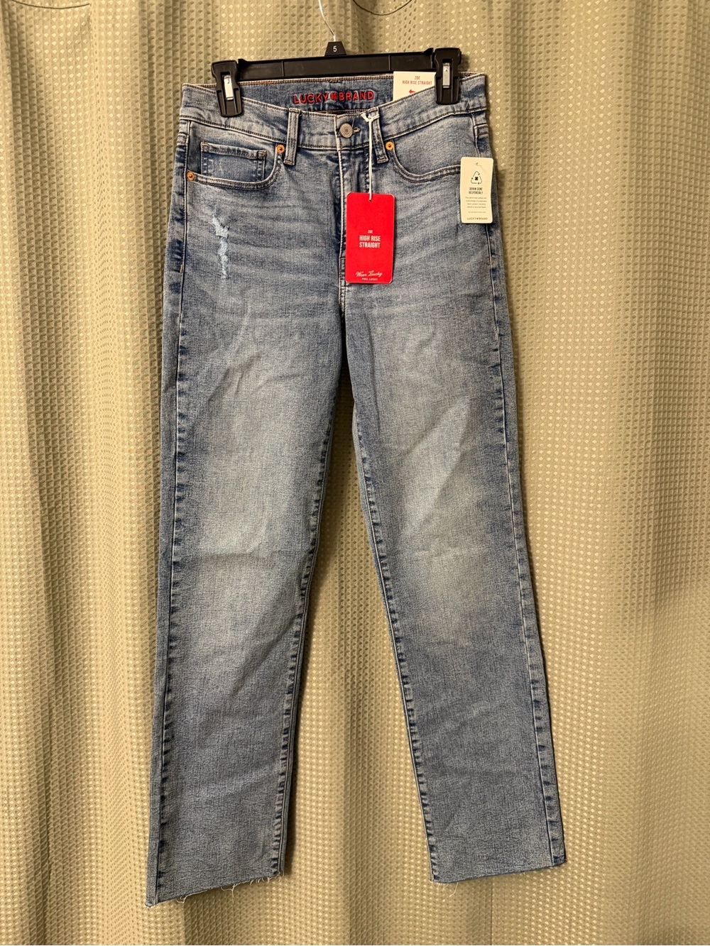 Lucky Brand Light Blue High-Rise Straight Jeans
